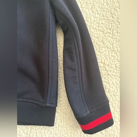 Tommy Hilfiger Kids' Navy Pea Coat with Red Accents - Picture 5 of 11